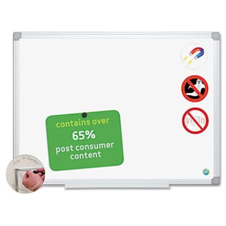 Mastervision Mastervision CR0620790 MasterVision Earth Ceramic Dry Erase Board  24x36  Aluminum Frame CR0620790